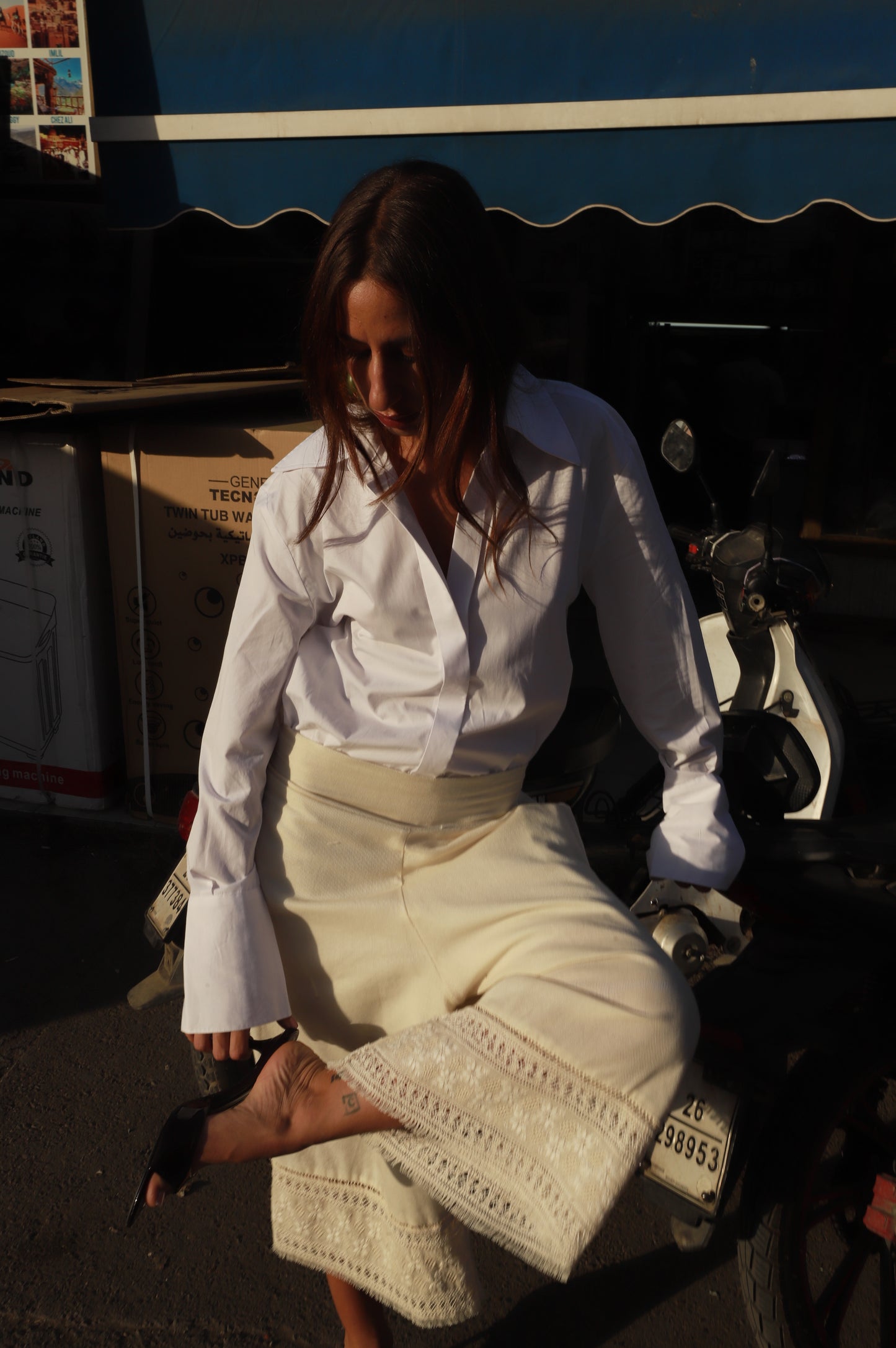 Capri Cotton Trousers