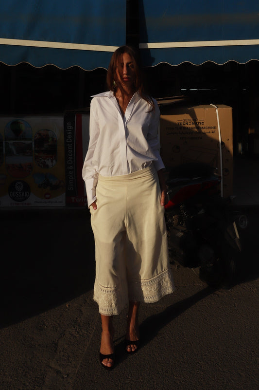 Capri Cotton Trousers